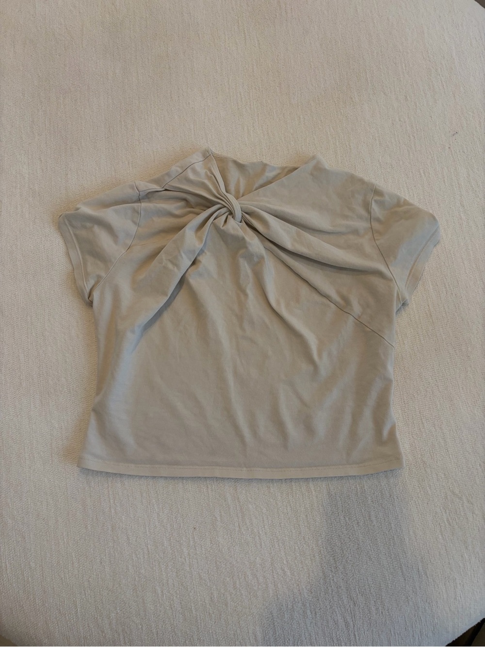 lululemon athletica Twist-Knot Short Sleeve Top - Cream